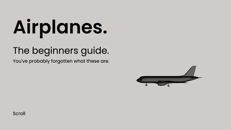 Airplane Scroll