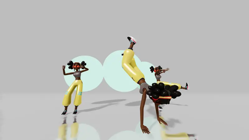 GLTF Animations Re-used